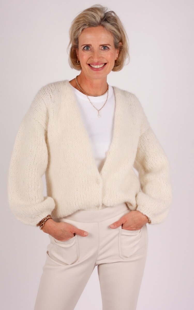 INTI Knitwear vest ecru