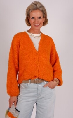 INTI Knitwear vest oranje