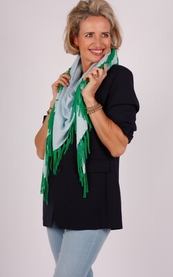 Herzen&#39;s shawl groen/blauw
