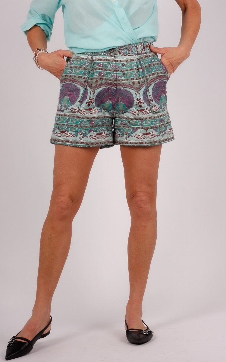 Antik Batik short aqua