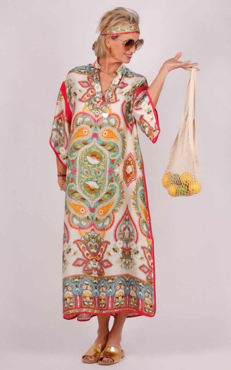 Access jurk ecru/print