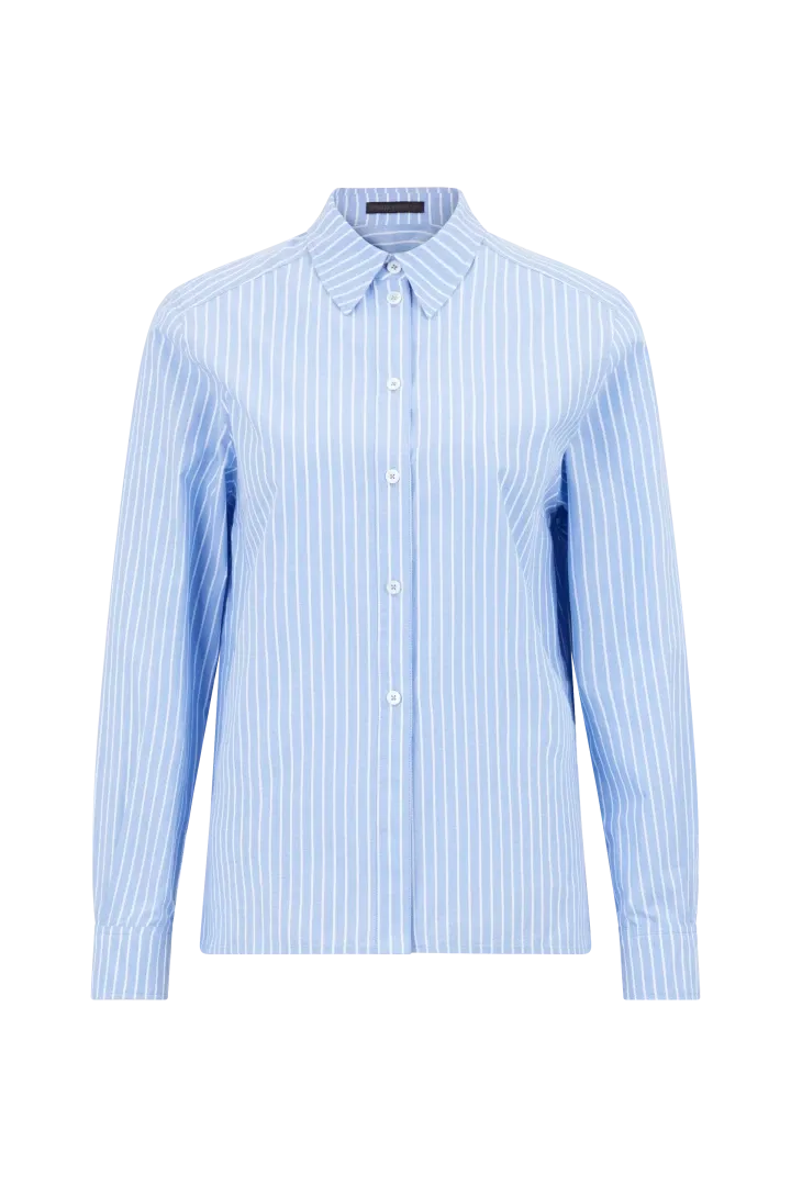Drykorn blouse blauw/streep