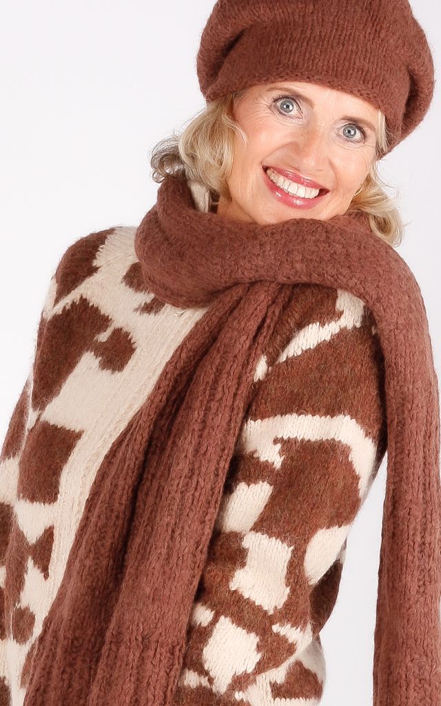 INTI Knitwear baret bruin