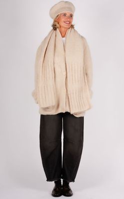 INTI Knitwear sjaal zand