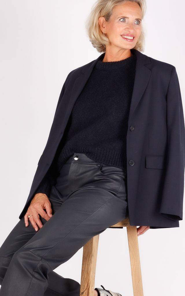 Closed trui blauw