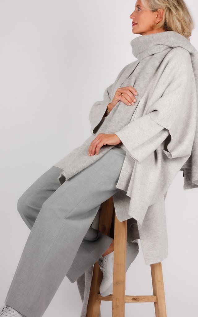 Herzen&#39;s cape zilver/grijs