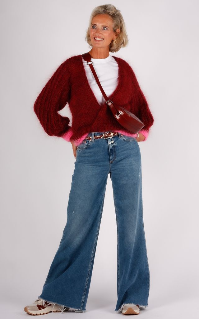 Studio Lavendel vest bordeaux