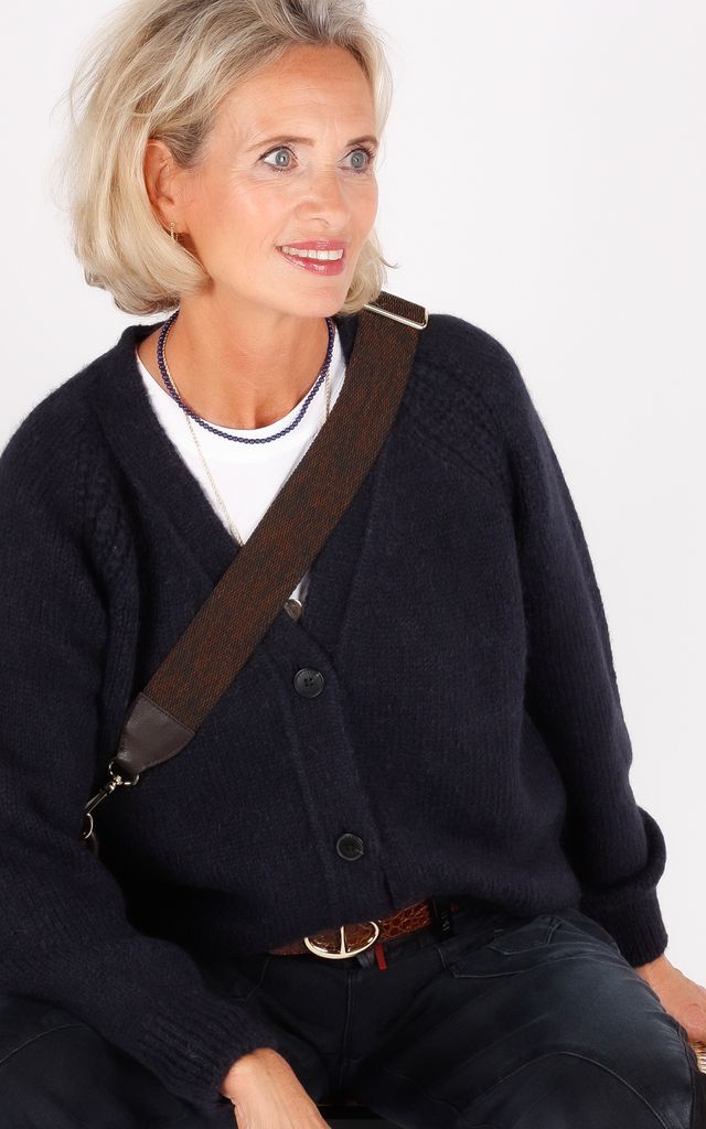 Closed vest blauw