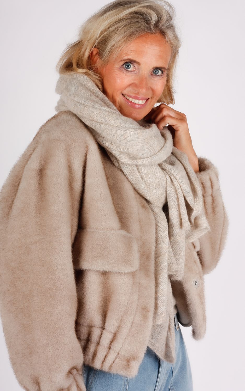 Des Petits Hauts sjaal beige