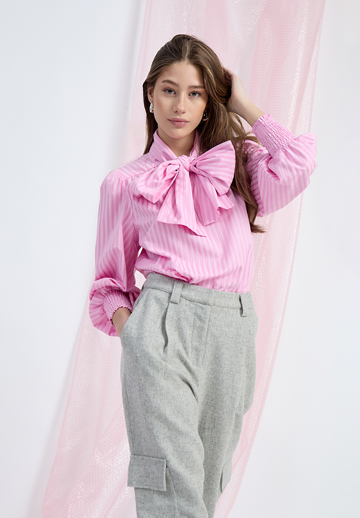 Minus MSStephania Bow Blouse - Desert Rose