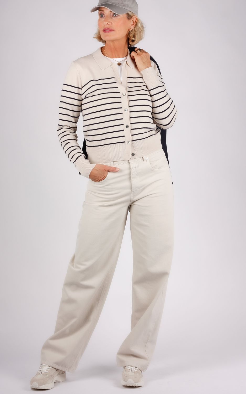 Zenggi vest zand/navy