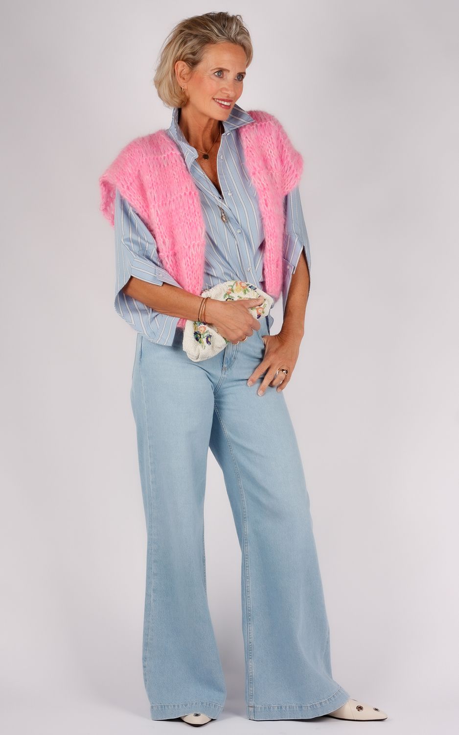 Closed jeans Glow-up lichtblauw