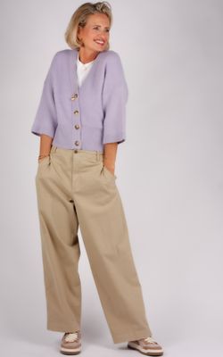 Closed broek camel