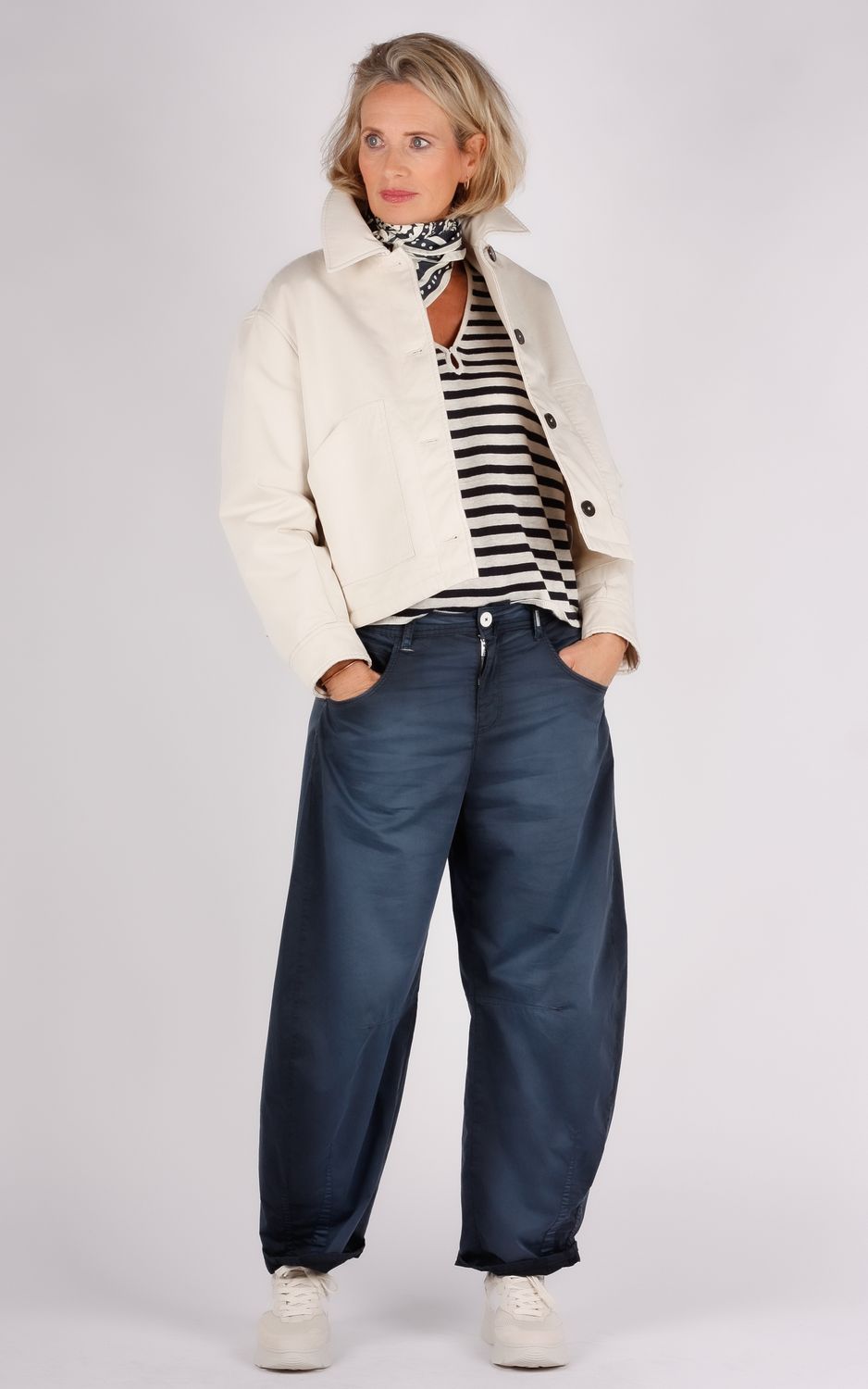 HIGH broek navy