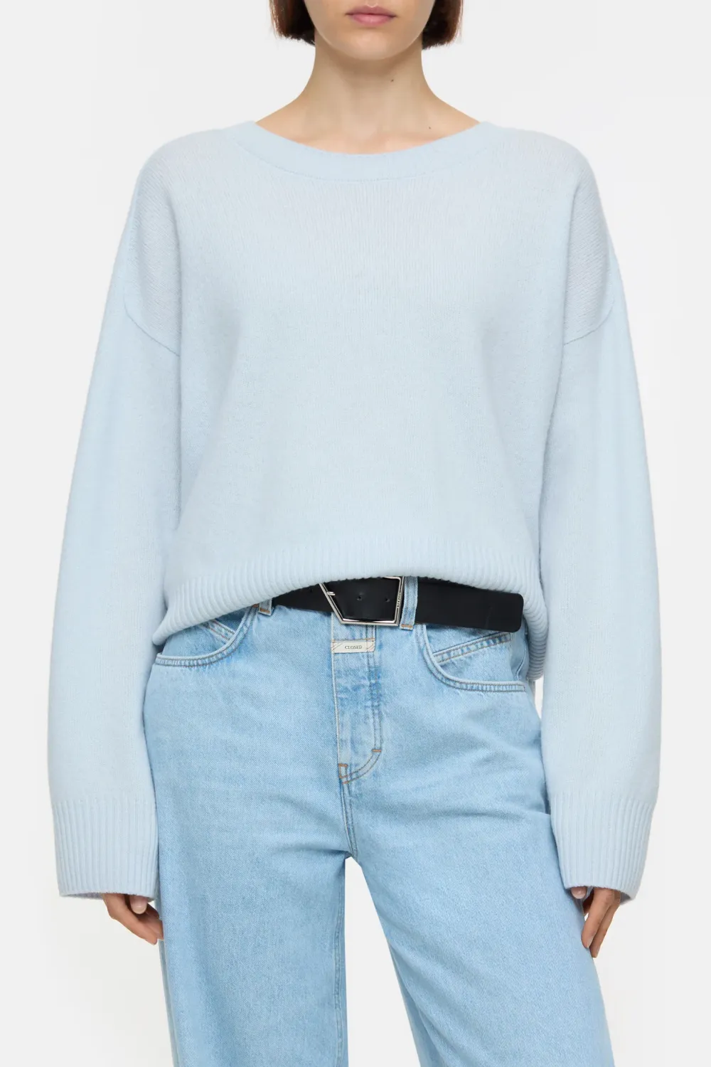 Closed trui light sky blue