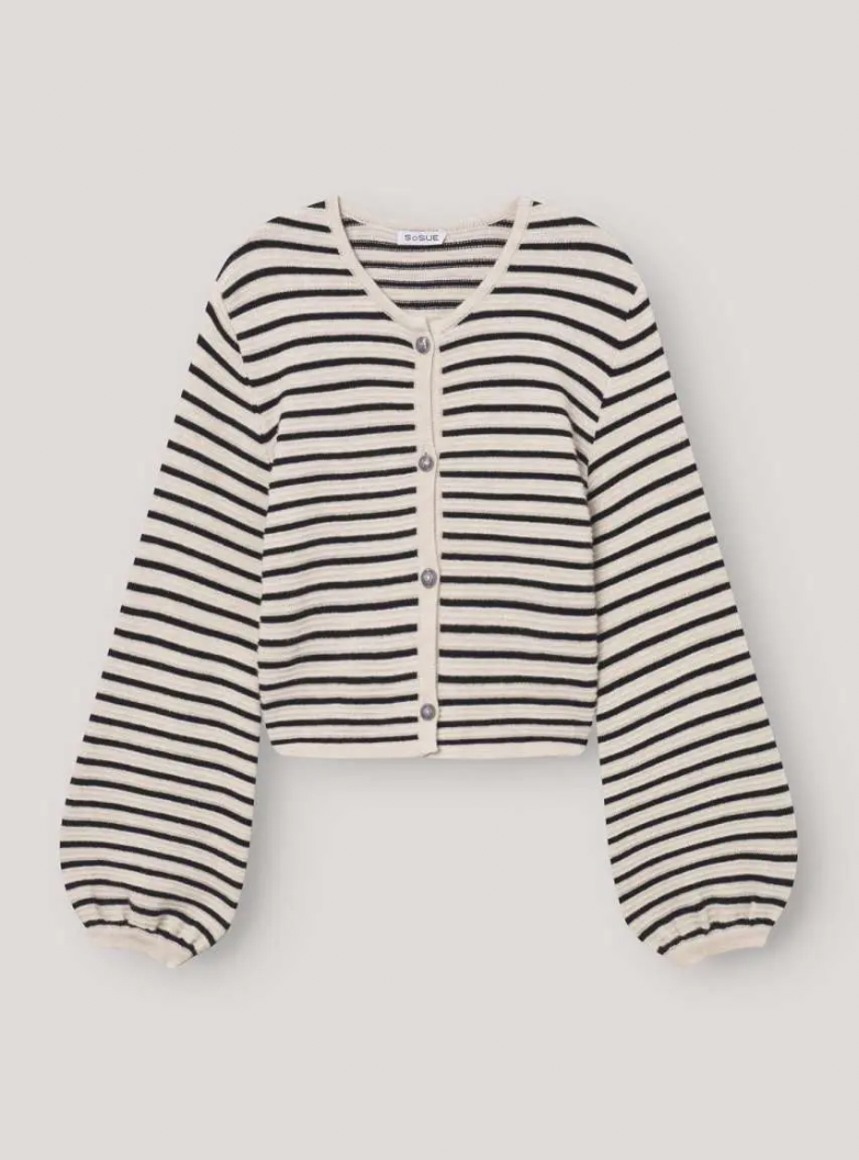 SoSue vest zwart/wit