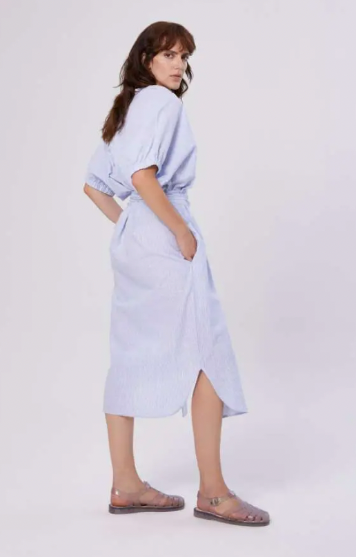 SoSue jurk blauw/wit