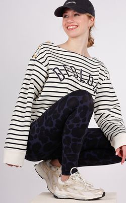 Deblon classic legging navy leopard