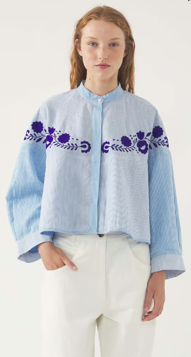 Antik Batik jacket Tamir blauw