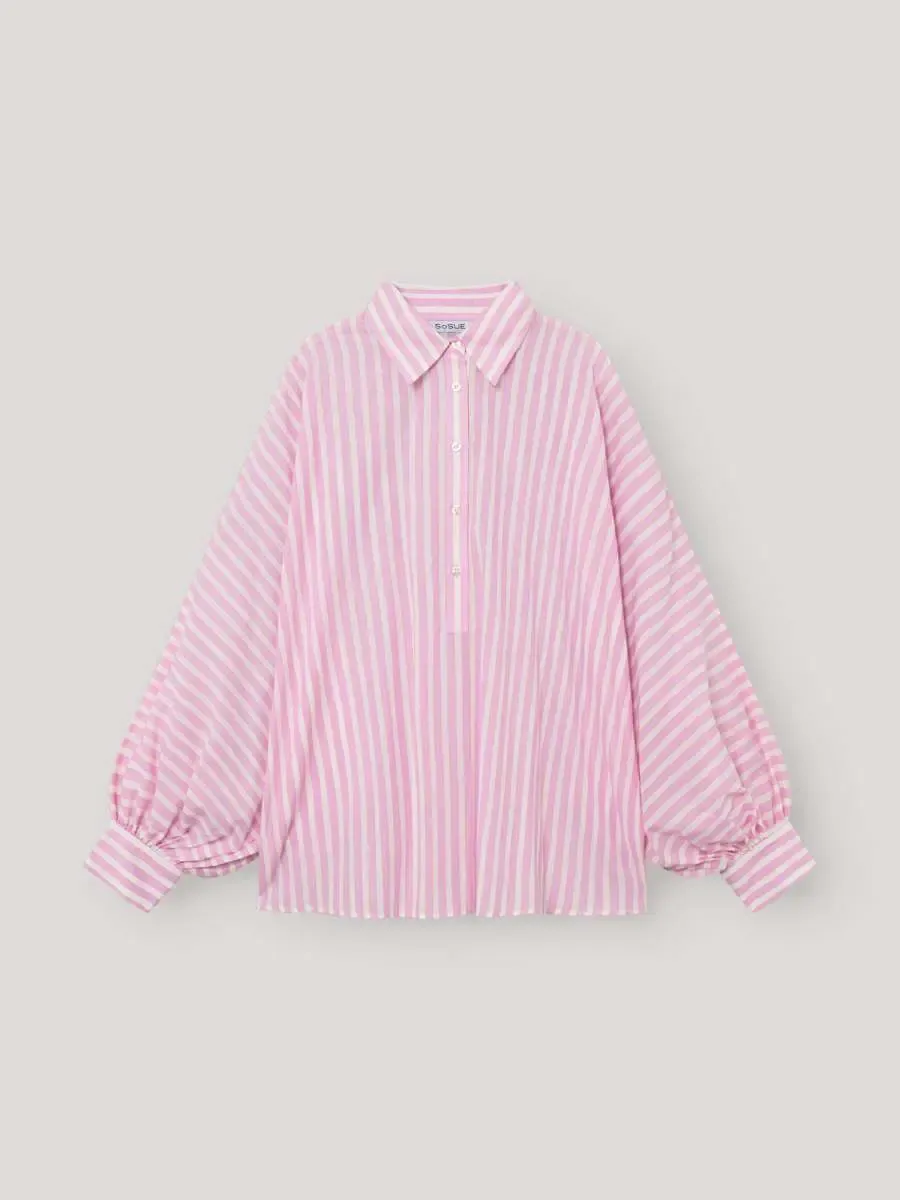 Sosue blouse roze print Polo Antonia