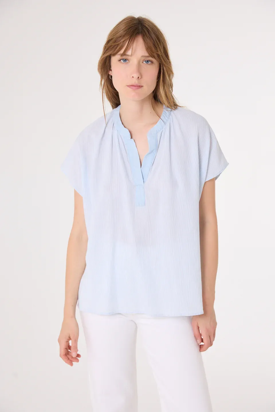 Sacrécoeur blouse lichtblauw