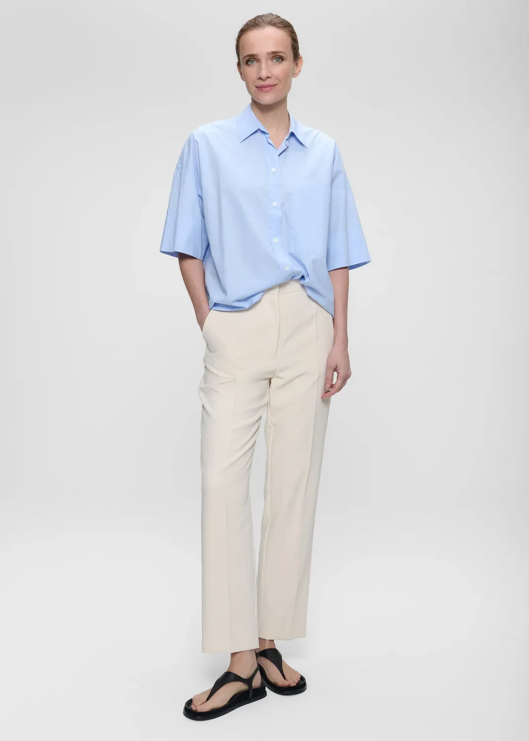 Zenggi blouse lichtblauw V04-1024 287