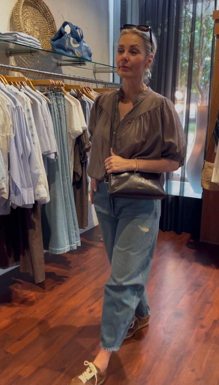 Kèk blouse dark brown