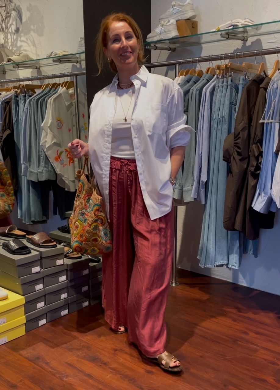Kèk broek bordeau