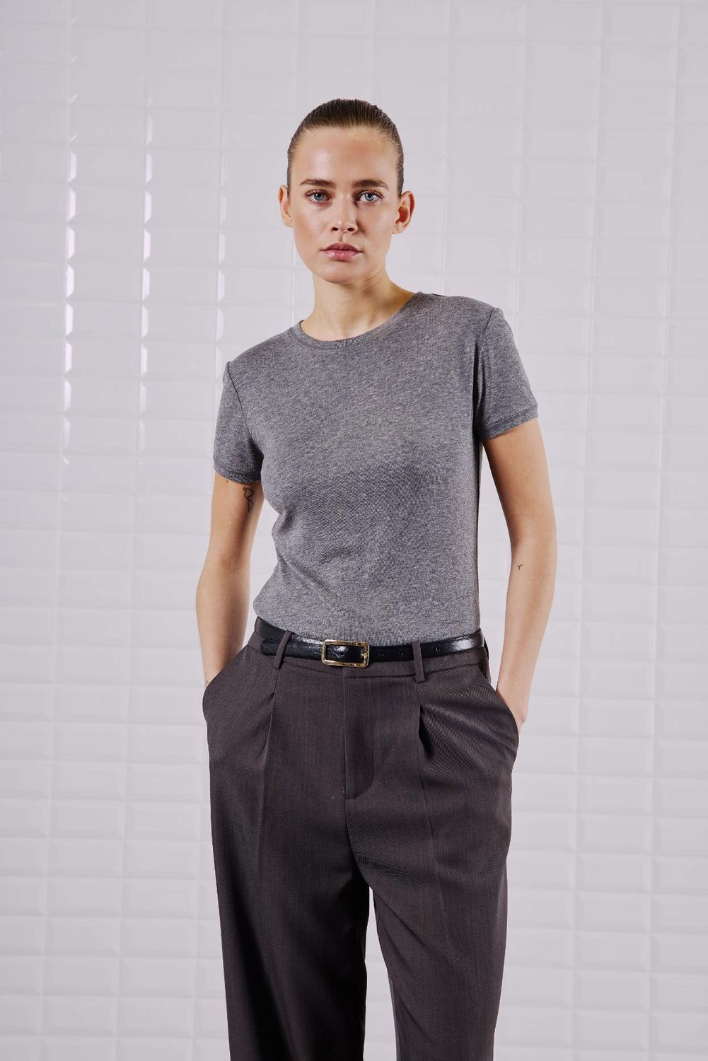 With Black Tee Heather