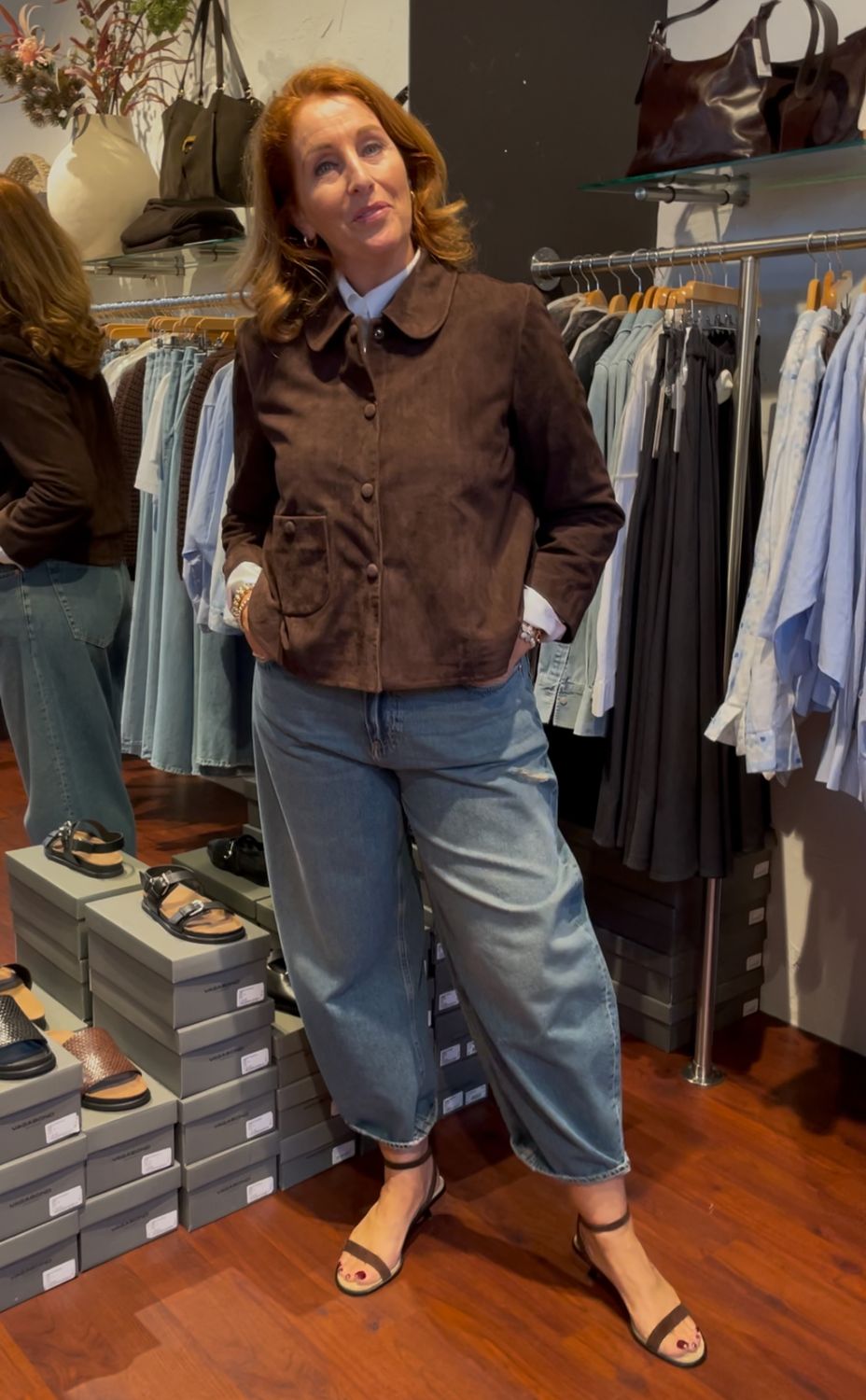 Bash jacket suède Milas dark brown
