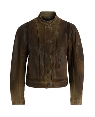 HIGH denim jacket Tendril dark olive green