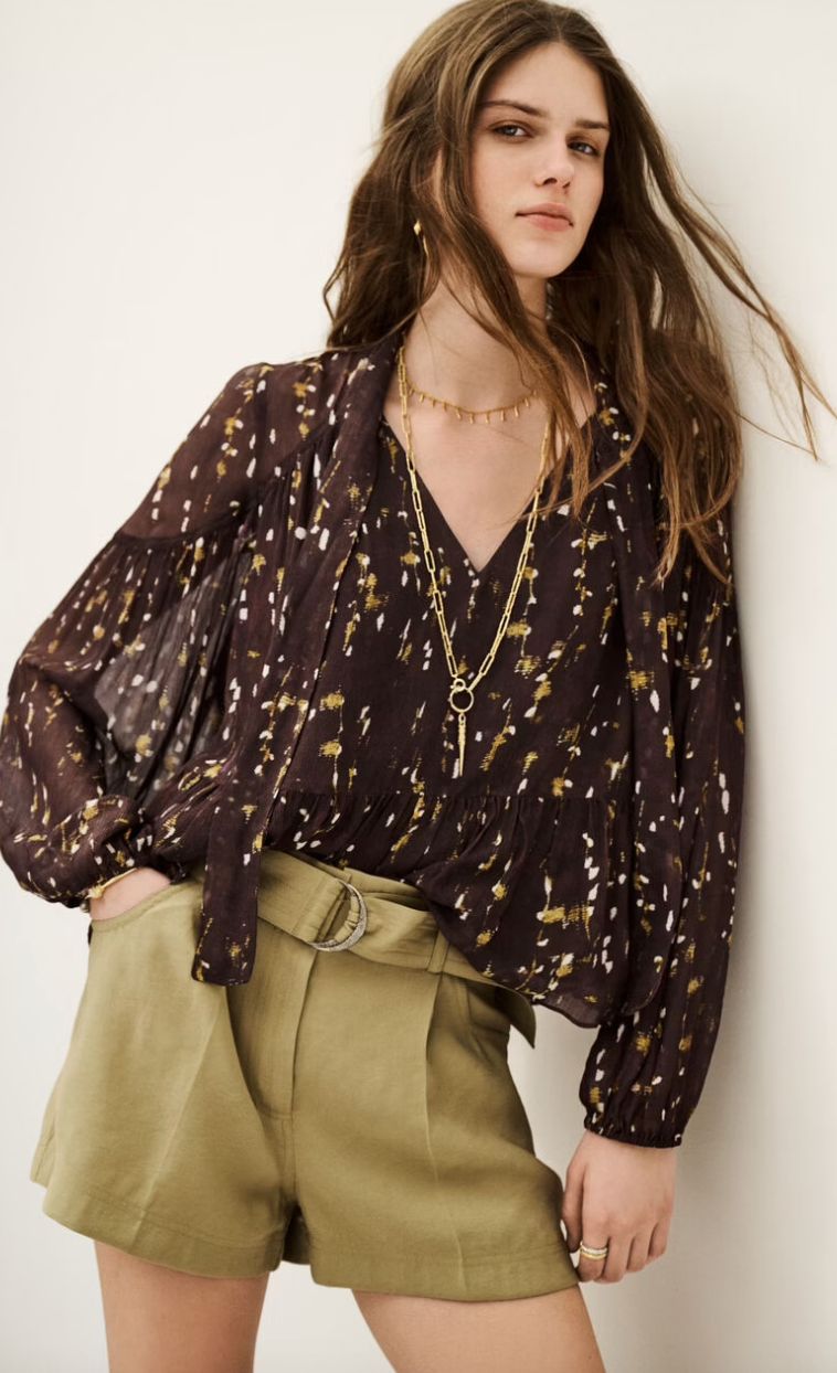 Bash blouse Kamala bruin