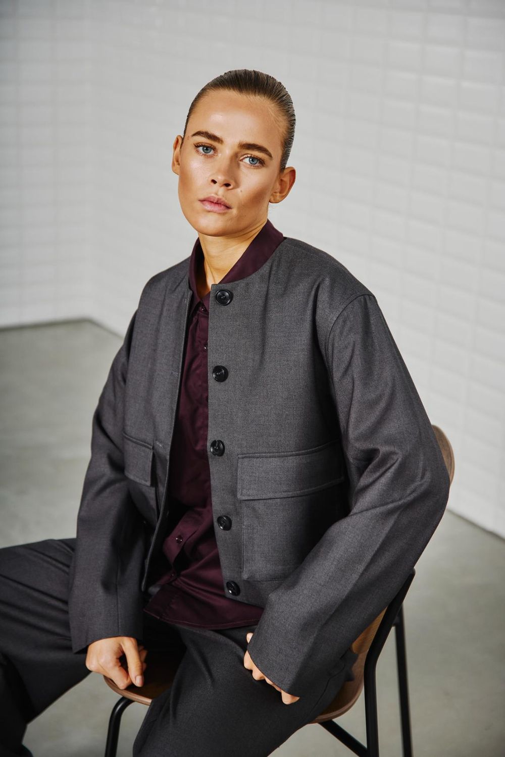 With Black Magnolia jacket