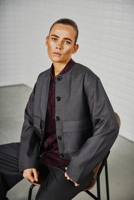 With Black Magnolia jacket