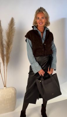Des Petits Hauts vest 1H250049 bruin