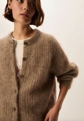 Des Petits Hauts vest 1H250044 taupe