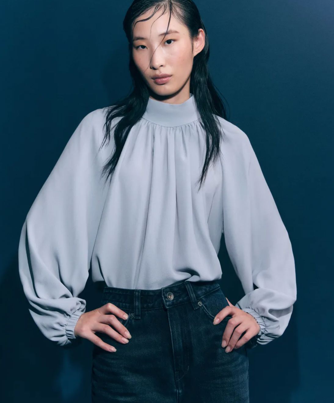 Drykorn blouse 130048 DUMONDA 10 blauw