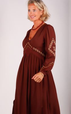 Bash jurk Tany bruin