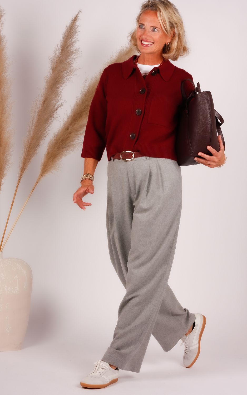 Drykorn broek 120281 INK 10 grijs