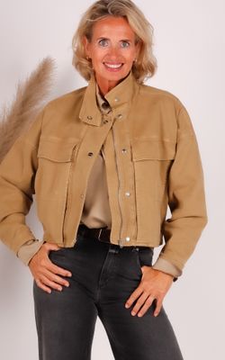 Closed cotton-twill jacket C97224-302-AM urban beige
