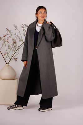 With Black jas Cerena maxi wool