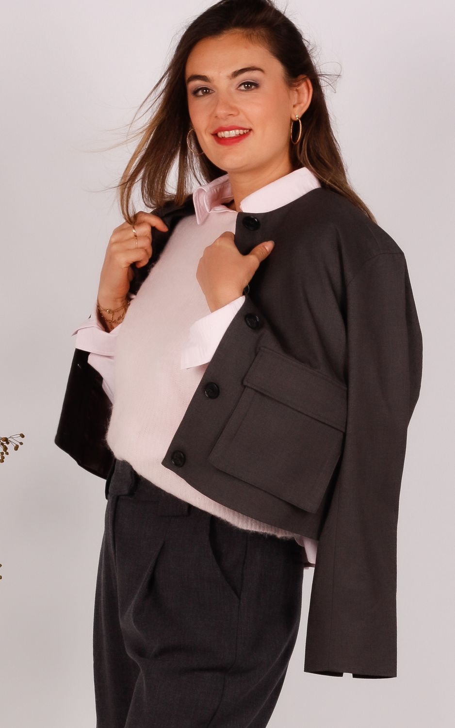 With Black Magnolia jacket