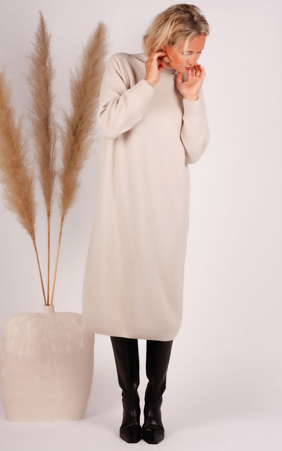 Drykorn jurk 420041 ALINOY ecru