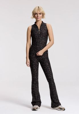 Deblon Sports flared legging leopard