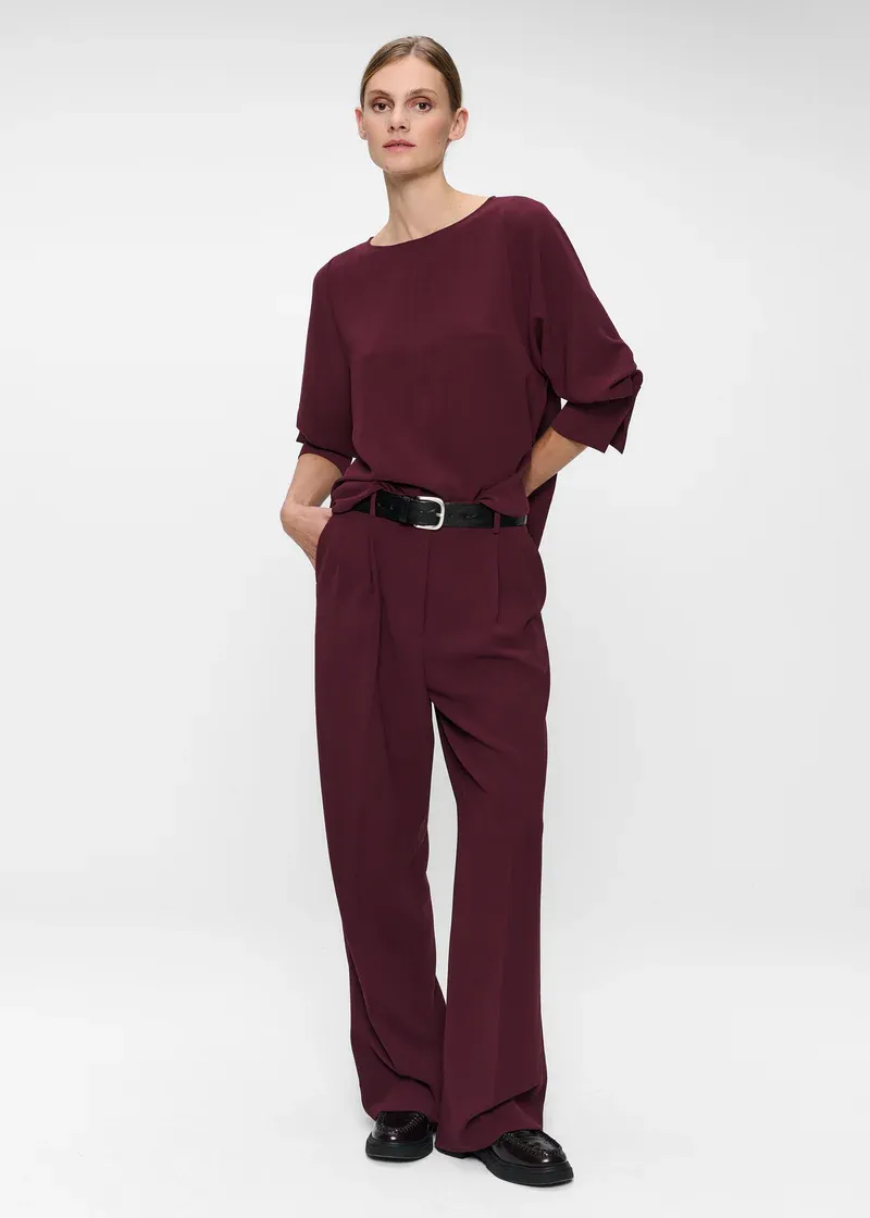 Zenggi pants Kayne crepe rood