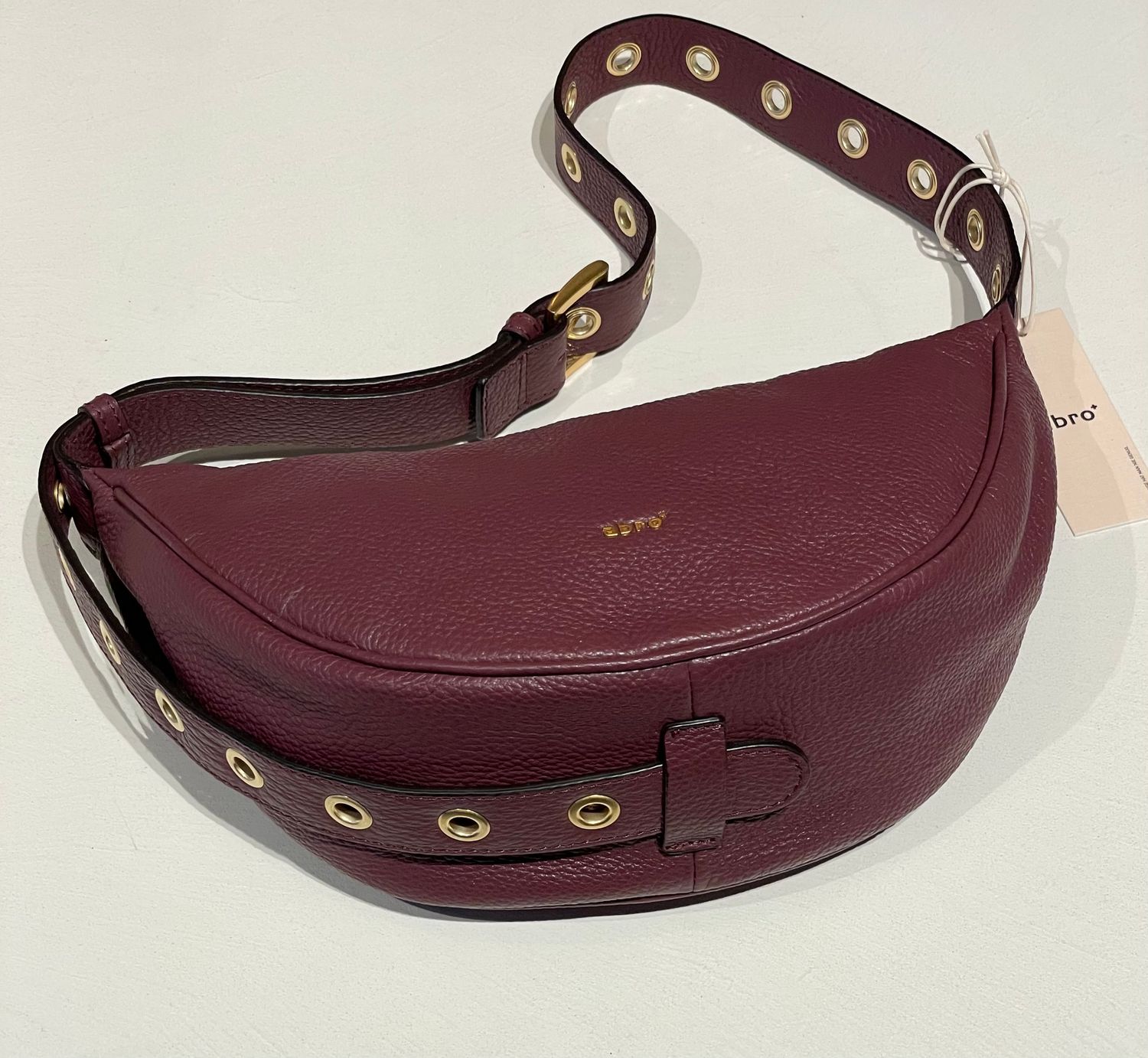 Abro leren buideltas 032001-48 bordeaux