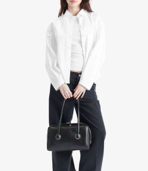 Closed pleated sleeve shirt C94202-25E-22 wit