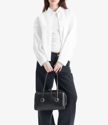 Closed pleated sleeve shirt C94202-25E-22 wit