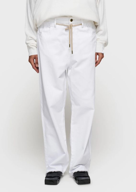 10 Days straight leg pants twill 20-066-5203 optic white