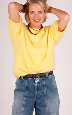 Herzen's cashmere trui 1051 geel